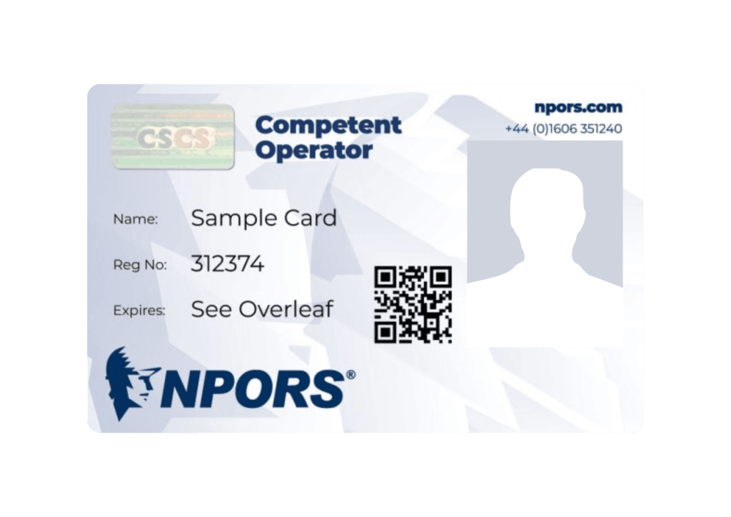 NPORS Blue CSCS Cards