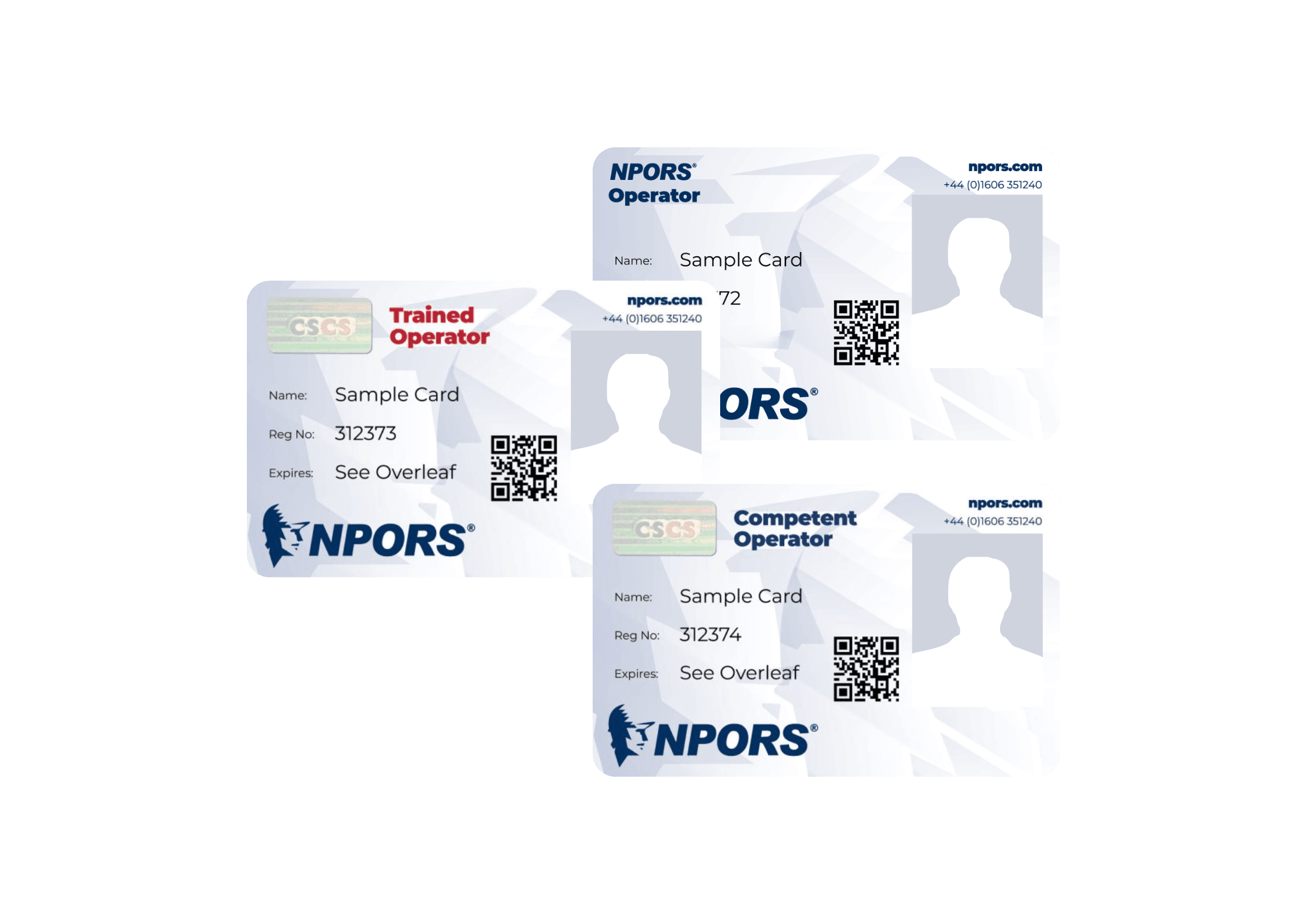 NPORS Cards including traditional