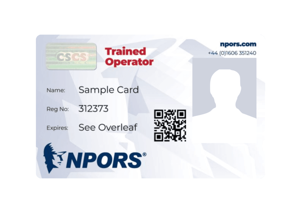 NPORS Red CSCS Cards